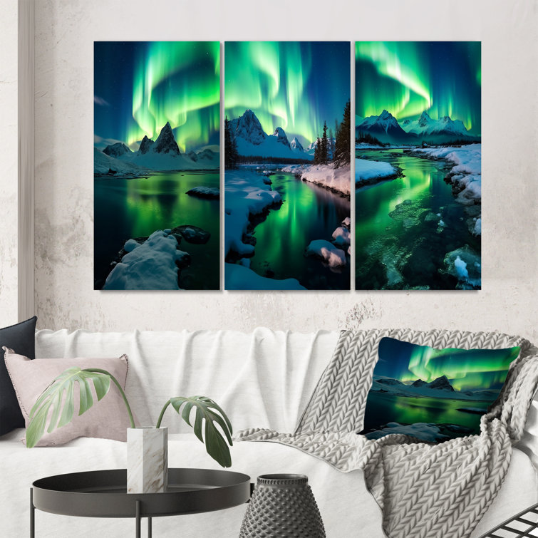 Millwood Pines " Aurora Borealis In Stunning Arctic Mountains " 3
